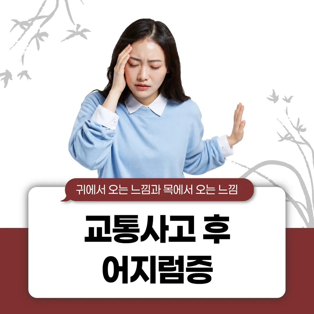 교통사고 후 어지럼증, 귀에서 오는 느낌과 목에서 오는 느낌