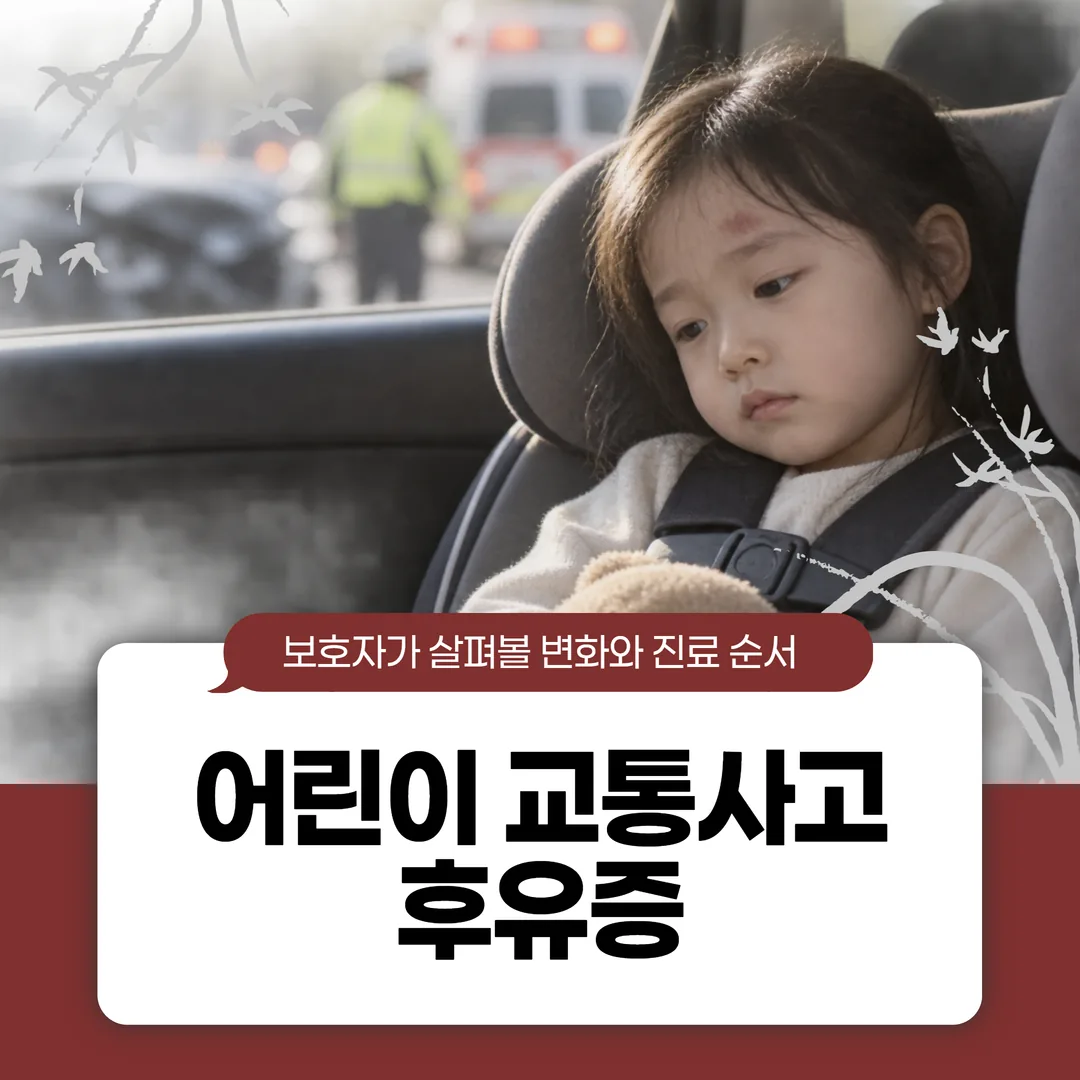 어린이 교통사고 후유증, 보호자가 살펴볼 변화와 진료 순서